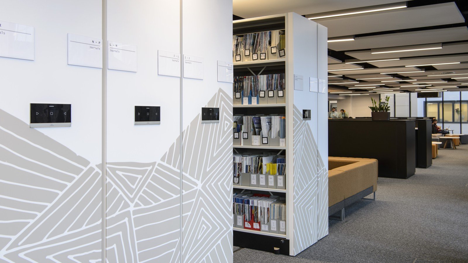 Library shelving systems