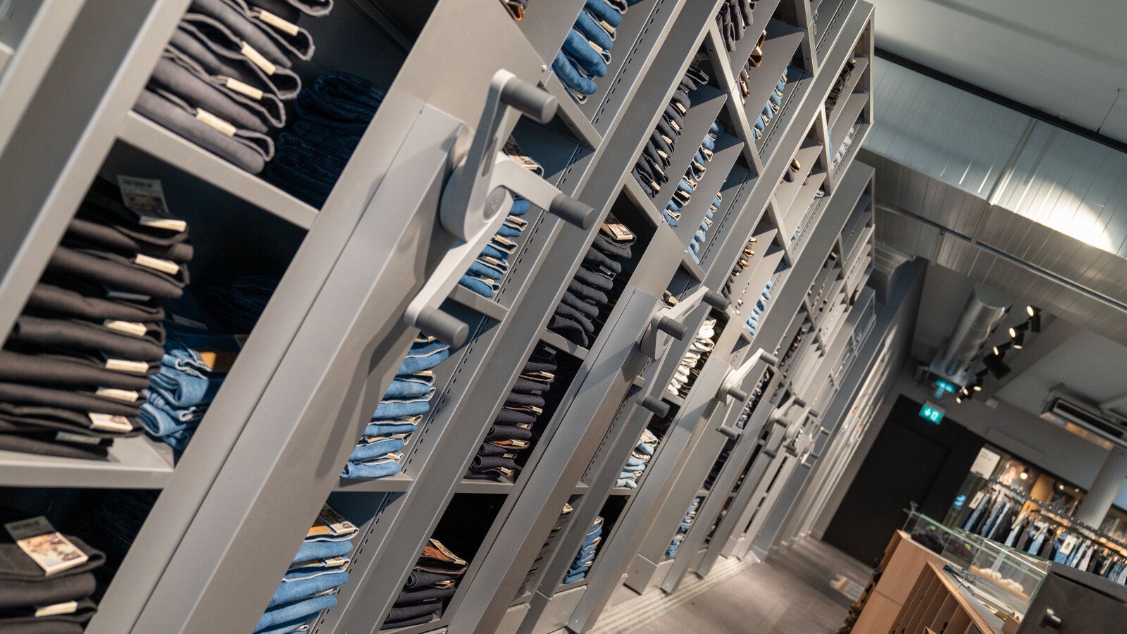 Nudie Jeans smart retail storage