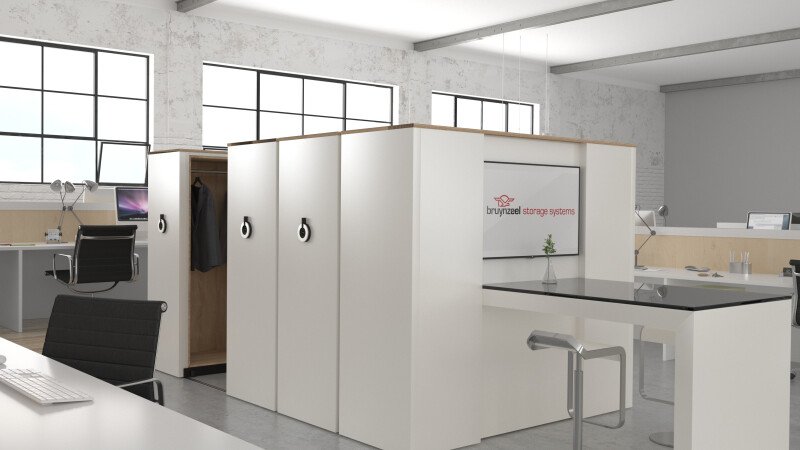 High density mobile shelving